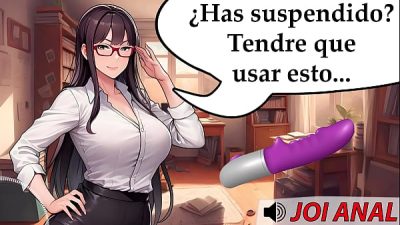 JOl AnaI Hentai – Tu profesora particular te castiga por suspender. Voz española.