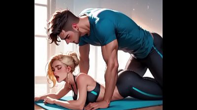 sexy swedish blonde college girl yoga sex