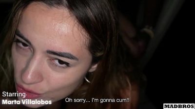 A Spanish Girl Invites Us AGAIN Into The Toilets To Pound Her Big Ass And Cum In The Dark!!!